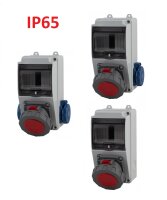 IP65 Stromverteiler Wandverteiler Steckdosen verdrahtet...