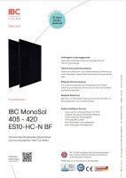 415W IBC Solar BiFazial Solarmodule IBC MonoSol 415...
