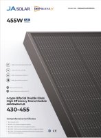 435W BiFazial Full Black Solarmodul JA Solar JAM54D41 435LB (FB) (BiFacial) Photovoltaik Solarpanel PV SET 0% MwSt. / Normaler Steuersatz