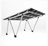 5x7m PV-Carport Alu Solar Carport 15x Doppelglas PV-Module ca.6,5kWp