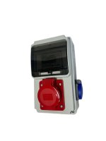 16A MID geeicht - Mobiler Digital Stromzähler Zwischenstecker Box 400V / 16A  CEE-Stecker Und Kupplung 1x230V