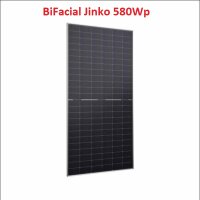 1x 0% 580W Solarmodul Jinko Solar BiFacial Rahmen Silber...