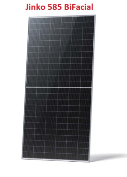 8x 0% 585W Jinko BiFacial Rahmen Silber  JKM585N-72HL4-BDV PV Photovoltaik JK03M ( SFR)