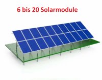 2- Reihe Photovoltaik PV Freiland Unterkonstruktion...