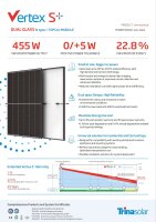 1x 455W Solarmodul Trina Vertex S+ TSM - NEG9R.28 - 455Wp (BFR, EVO2)