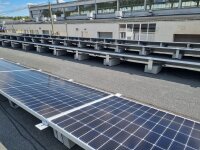 0% MwSt. PV Photovoltaik Halterung Set für 2 Module Rahmen 30mm Flachdach Befestigung Aufstellungswinkel 15°