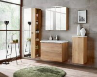 MONTIERT Badmöbel Set CAPRI EICHE GOLD 80 mit...