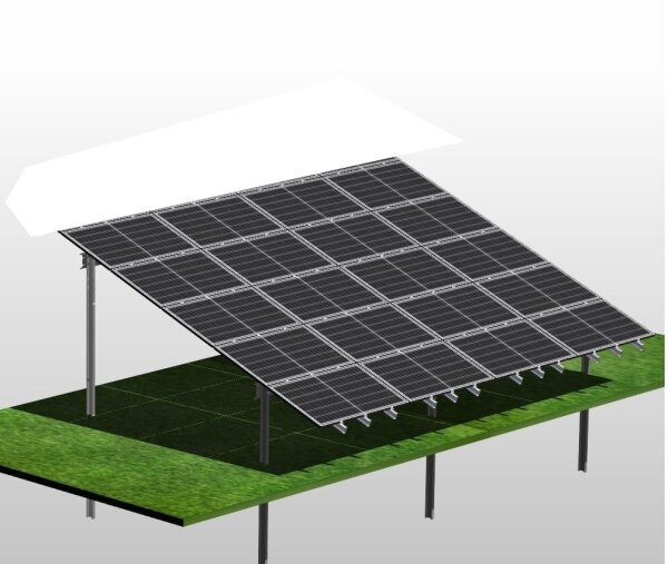 5x4 Photovoltaik PV Freiland Unterkonstruktion Montagesystem Freilandanlage