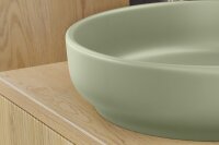 MONTIERT DESIGN Badmöbel Set NORDIC EICHE CREMONA 60 mit Waschbecken LED Softose