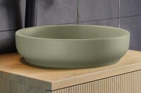 MONTIERT DESIGN Badmöbel Set NORDIC EICHE CREMONA 60 mit Waschbecken LED Softose