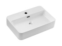 DESIGN Badmöbel Set NORDIC EICHE CREMONA 80 mit Aufsatzwaschbecken LED Softose
