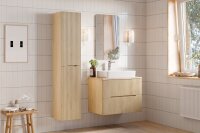MONTIERT DESIGN Badmöbel Set NORDIC EICHE CREMONA 80...