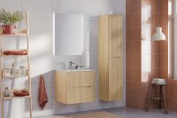 DESIGN Badmöbel Set NORDIC EICHE CREMONA 60 mit...