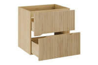 DESIGN Badmöbel Set NORDIC EICHE CREMONA 60 mit Waschbecken LED Softose