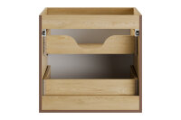 DESIGN Badmöbel Set NORDIC EICHE CREMONA 60 mit Waschbecken LED Softose
