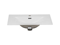 DESIGN Badmöbel Set NORDIC EICHE CREMONA 60 mit Waschbecken LED Softose