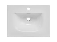 MONTIERT DESIGN Badmöbel Set NORDIC EICHE CREMONA 60 mit Waschbecken LED Softose