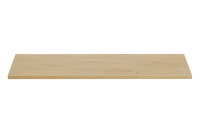 DESIGN Badmöbel Set NORDIC EICHE CREMONA 120 mit 2 Waschbecken LED Softose