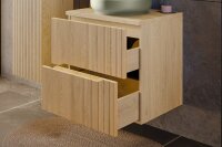 DESIGN Badmöbel Set NORDIC EICHE CREMONA 120 mit 2...