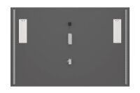 DESIGN Badmöbel Set NORDIC EICHE CREMONA 120 mit 2 Waschbecken LED Softose