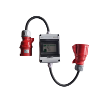 CEE Starkstrom Adapter mit FI Schalter Kupplung Stecker...