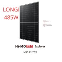 Longi 485W Solarmodul LR7-54HVH-485M Hi-MO X10, TOPCon, Weiß, 25J Garantie
