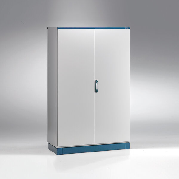 Energiespeicher-Schrank 1200x1200x400 Thermoisoliert Beheizt Belüftet Thermostatische Steuerung Pulverbeschichtet Schranksockel IP55 Batteriespeicher-Schrank Batterieschrank Photovoltaik