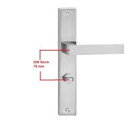 RETOURENWARE Türgriff QUBIK Nickel gebürstet WC...