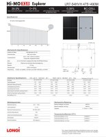 Longi 485W Solarmodul LR7-54HVH-485M Hi-MO X10, TOPCon, Weiß, 25J Garantie