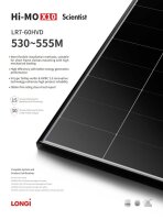 Solarmodul Longi LONGI (Hi-MO X10) LR7-60HVD-535 535Wp (BFR) Bifacial N-type Scientist 0% 19%