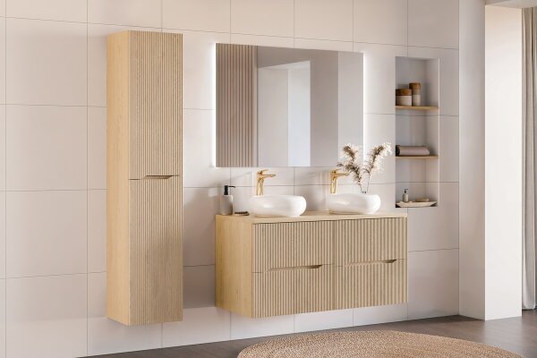 Waschtisch Spiegel Hochschrank